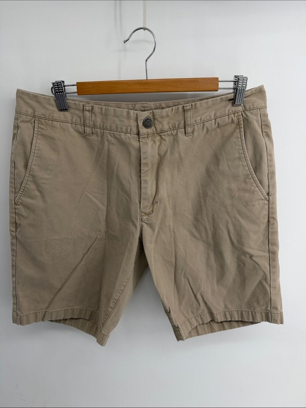 Bonobos Standard 9 inch inseamcotton flat front chino dress shorts sz 36